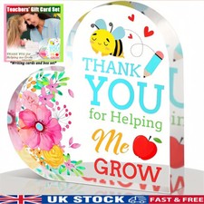 PERSONALISED THANK YOU GIFT FOR TEACHER, ASSISTANT, NURSERY SCHOOL ACRYLIC GIFTS