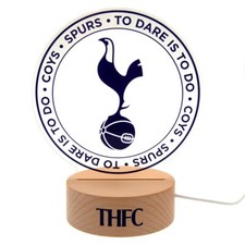Tottenham Hotspur Spurs FC LED Official Crest Light Lamp Christmas Gift Idea