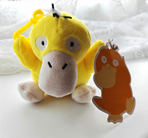 Pokémon psyduck plush keyring - plush,