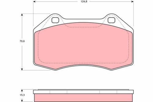 Gdb1606 brake pad set disc - gdb1606,