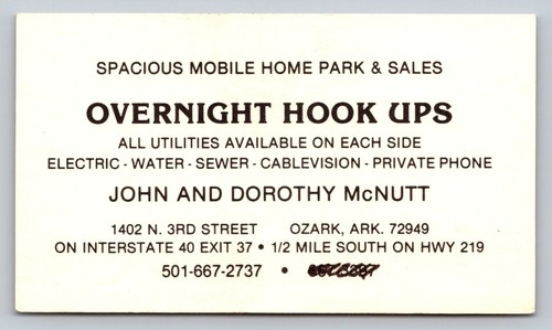 Vintage business card mcnutt - business,