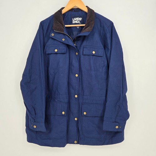 Lands end womens blue barn - womens,