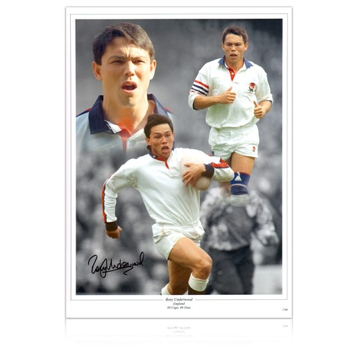 Rory underwood signed england - rory,