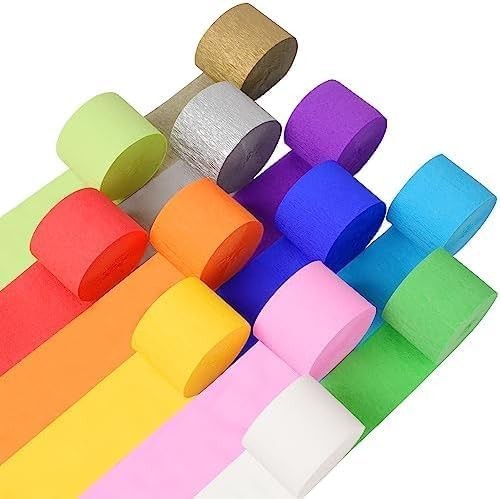 Bright crepe paper hanging - crepe,