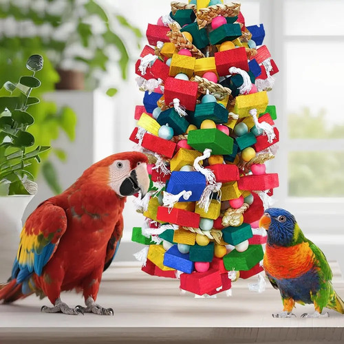 Parrot toy natural - parrot,