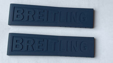 BREITLING 22-20mm Blue Rubber Diver Pro Watch Strap, Ref 157S, New (B520)