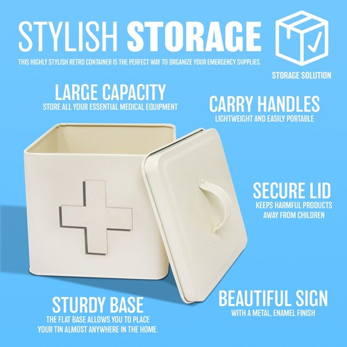 Storage tin box jar lid - tin,