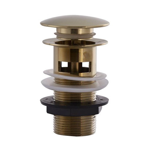Slotted basin waste plug push - waste, plug,