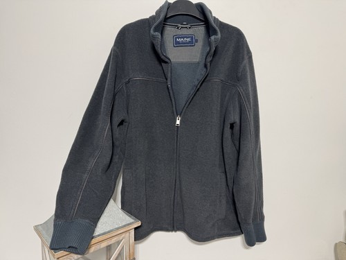 Maine navy fleece lined terry - maine,