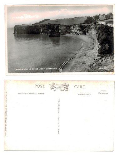 Vintage postcard ladram bay - vintage,