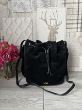 UGG Black Suede & Shearling