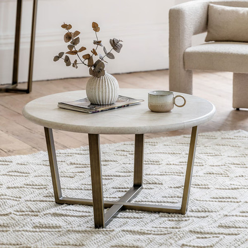 Gallery moderna white faux - white,