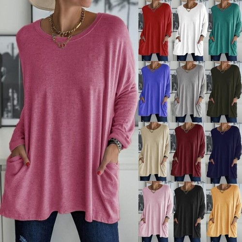 Womens plain long sleeve - womens,