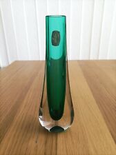 Retro Whitefriars "Teardrop (9571)" Vase - Green