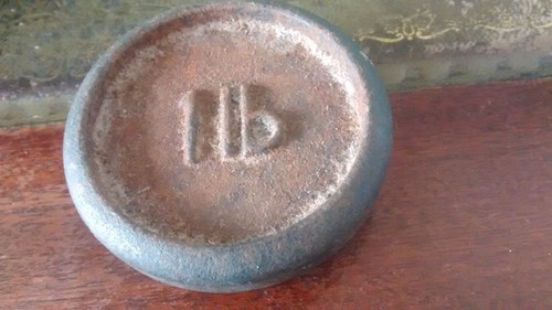 Vintage cast iron 1lb one - 1lb,