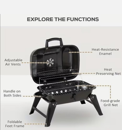 Uniflame portable charcoal - uniflame,