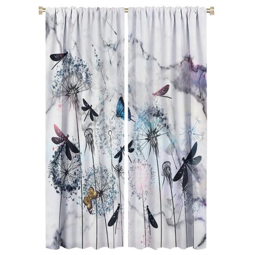 Retro dandelion dragonfly - retro,