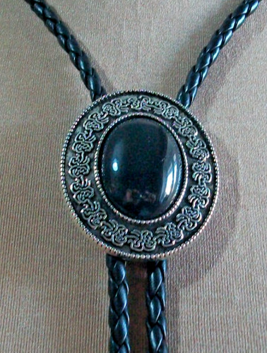 Western bolo tie silver - western,