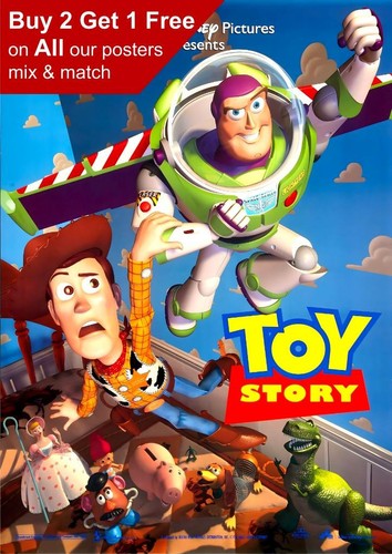 Toy story 1995 movie poster - story,