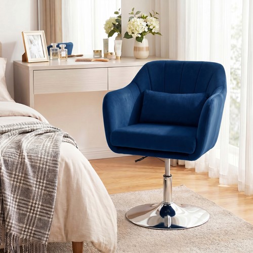 Homcom retro velvet swivel - homcom,