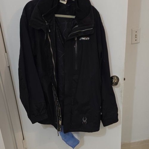 Spyder men black full zip - men's,