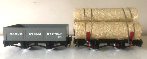 Mamod rw1 open wagon - open, log