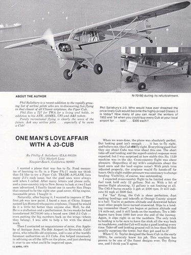 Piper cub aircraft report - piper,