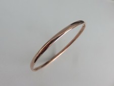 Gold Slave Bangle Soft D Shape