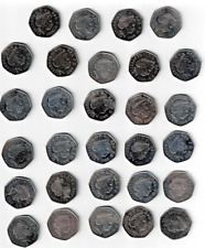 29 x QEII GB Fifty Pence Pieces 50p 2011 Olympics Complete Set British Coins