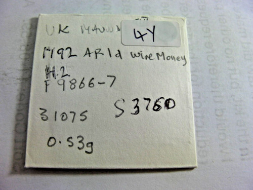 Maundy coins george 111 - 1d,
