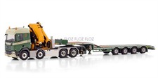 1:50 for WSI for SCANIA R CR20N 8X4 SEMI LOW LOADER - 4 AXLE W/ PALFINGER TEC 7