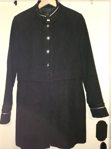 Zara black velvet military - black,