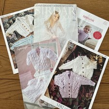 SIRDAR Original baby Knitting crochet Patterns 3102 3705 3715 5260 & book 100