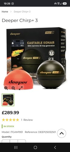 Deeper chirp portable gps - deeper,