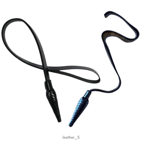 Black leather sword knot - black,