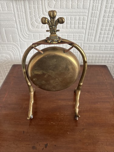 Vintage brass gong with - brass,