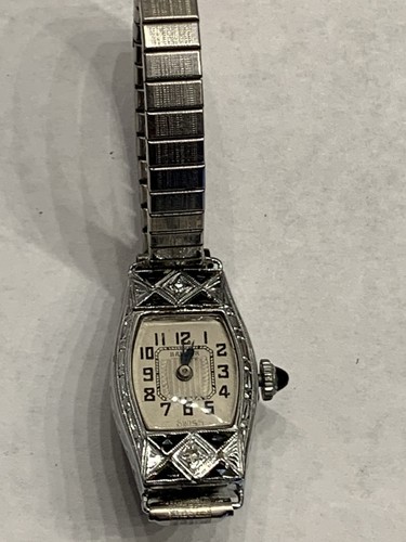 Vintage watch 14k white gold - watch,