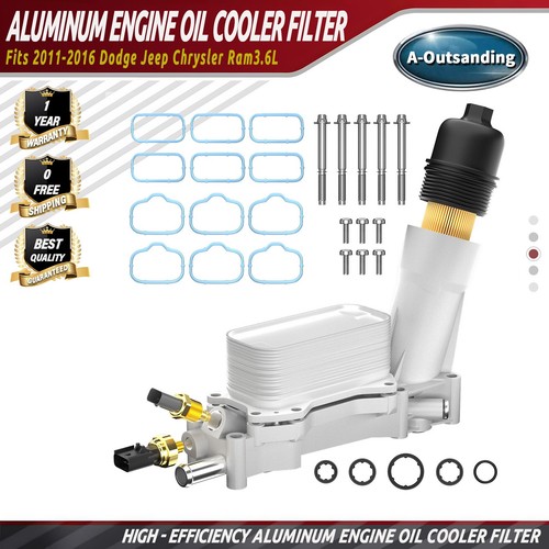Aluminum engine oil cooler - aluminum,