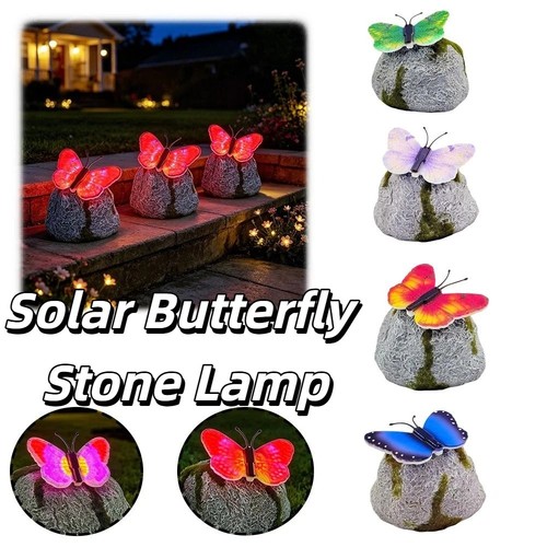 1pc solar butterfly stone - solar,