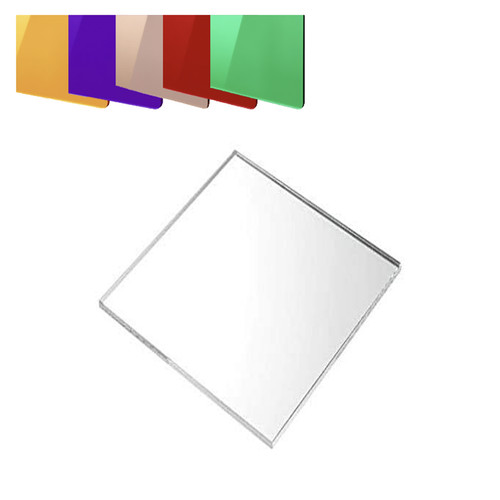 Square coloured mirror - square,