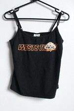 NRL West Tigers Womens Jersey Vest - Black - Size M Medium (I9)