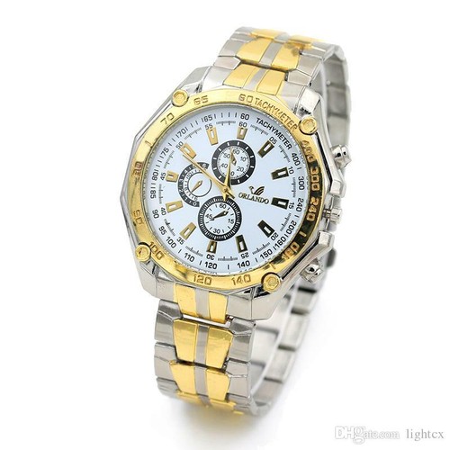 Orlando men quartz - men's, stainless