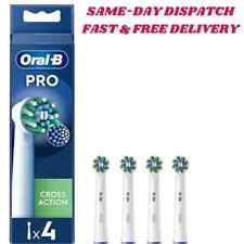 Oral-B Pro Cross Action Toothbrush Heads WHITE- 1-4 HEADS BRAND NEW