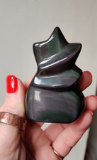 Rainbow Obsidian Carving