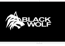 BLACK WOLF STICKER, Air Rifle Case STICKER, daystate black wolf .177 .22