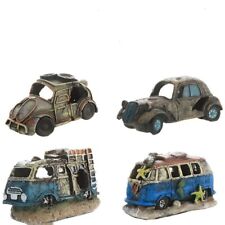 Car Wreck Aquarium Decoration Fish Tank Fish Hideout Unique Aquarium Ornament