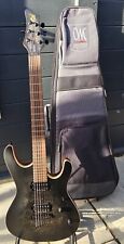 Mayones Regius Setius 6 in Eye Poplar - Trans Black Burst Satin & Softcase