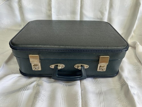 Vintage small suitcase vanity - vintage,
