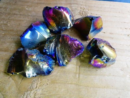 Rainbow aura obsidian - 6,