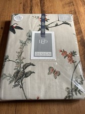 Dreams and Drapes Darnley Floral Birds D&D Pencil Pleat Curtains 117 x 137cm New